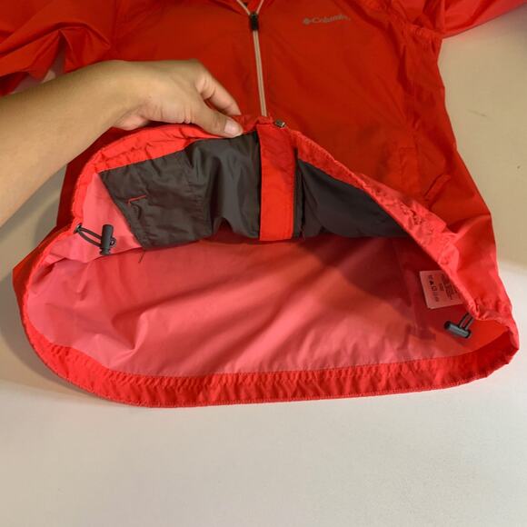 Columbia Jacket Womens S Small Watermelon Switchback II Stow Away Hood Full Zip - Picture 12 of 16